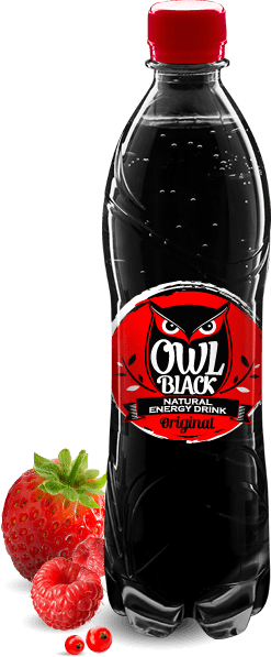 Owl Black - Natural energy drink - Original